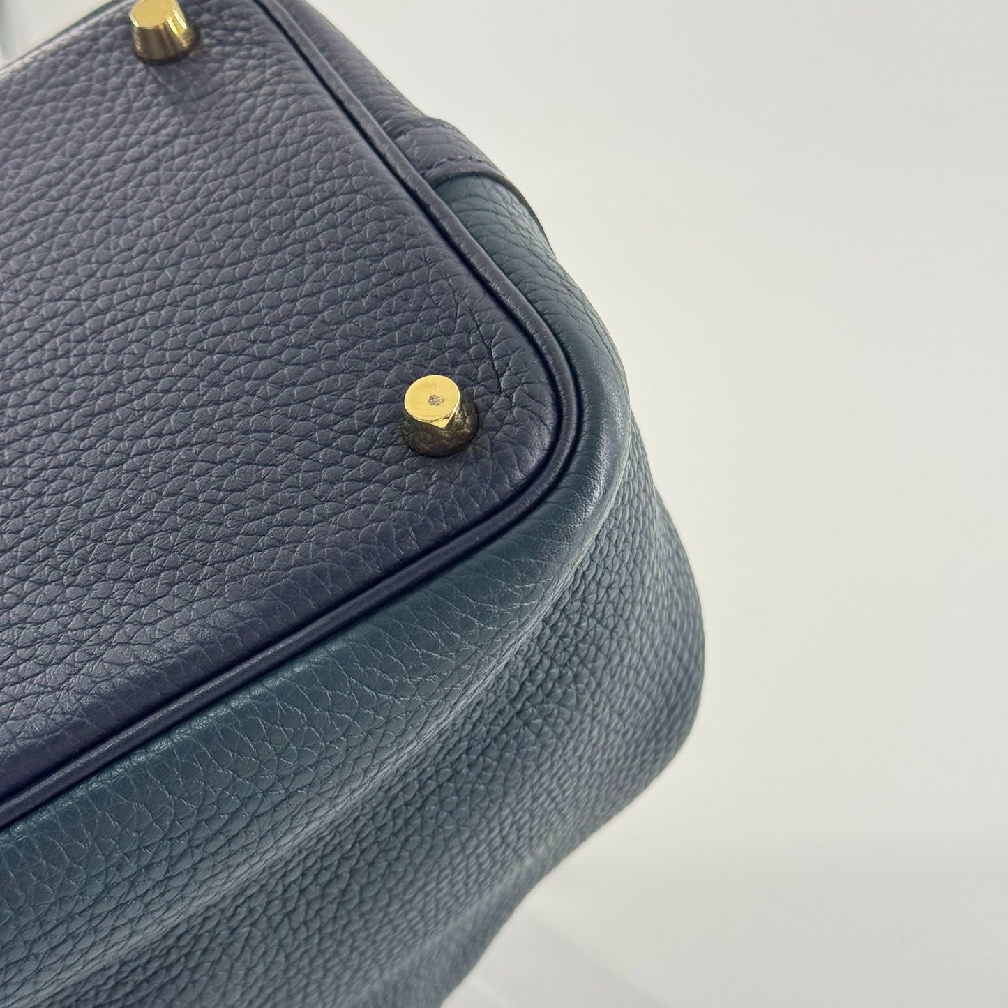 Hermès - Picotin Lock 18 - Grained leather - Deep Blue and Teal Green Bi-Color with Gold-Tone Hardware - (mini)