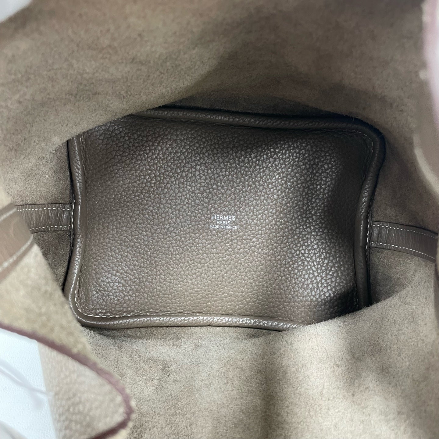 Hermès - Picotin Lock 18 - Grained leather - Elephant Grey with Silver-Tone Hardware - (mini)