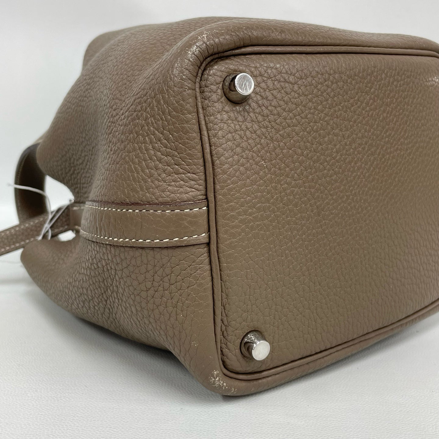 Hermès - Picotin Lock 18 - Grained leather - Elephant Grey with Silver-Tone Hardware - (mini)