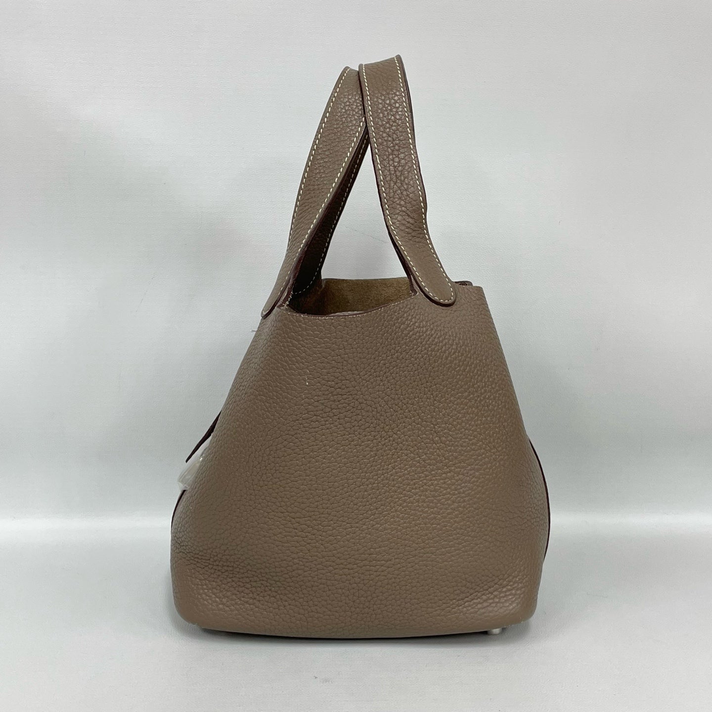 Hermès - Picotin Lock 18 - Grained leather - Elephant Grey with Silver-Tone Hardware - (mini)