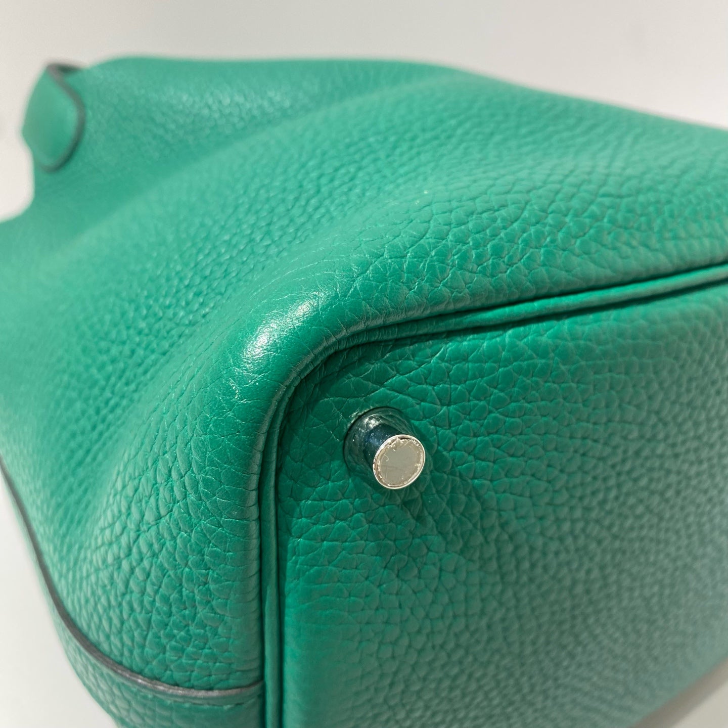 Hermès - Picotin Lock 18 - Grained leather - Velvet Green with Silver-Tone Hardware - (mini)