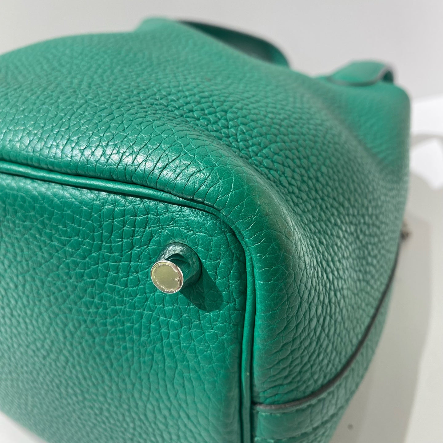Hermès - Picotin Lock 18 - Grained leather - Velvet Green with Silver-Tone Hardware - (mini)