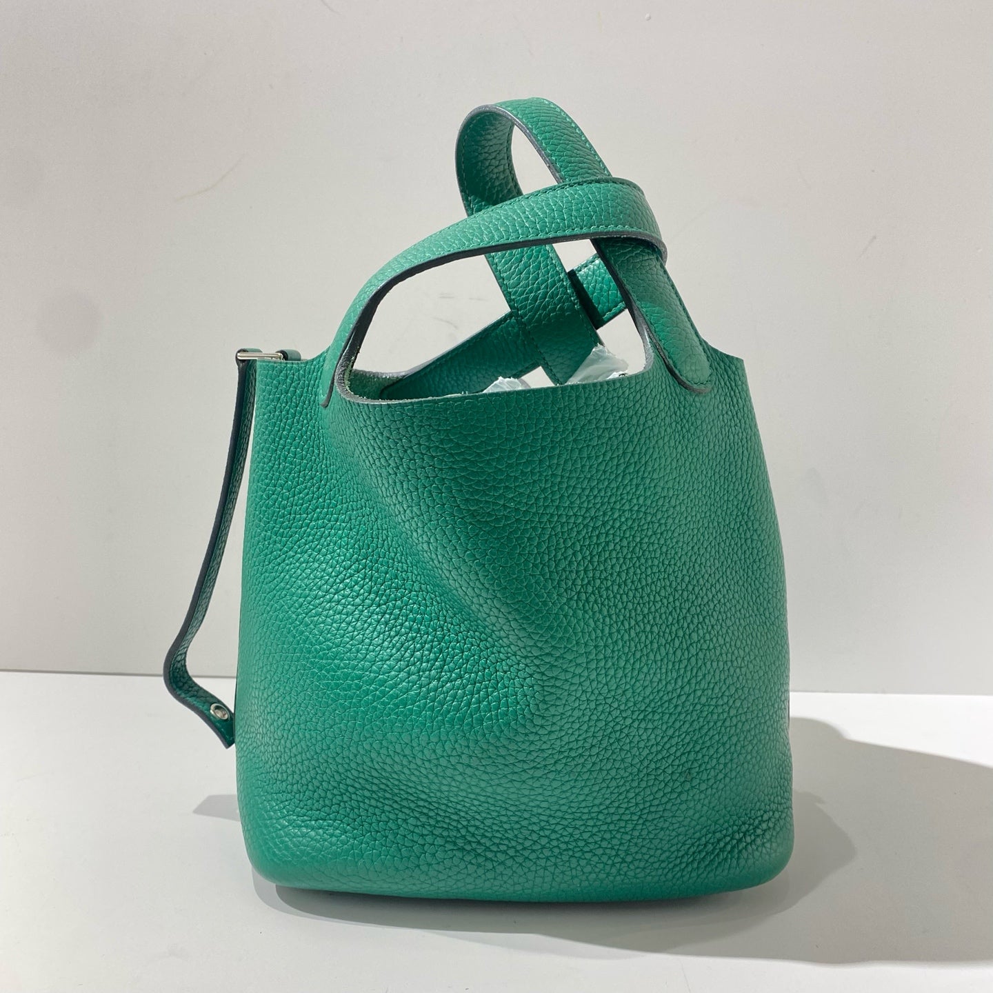 Hermès - Picotin Lock 18 - Grained leather - Velvet Green with Silver-Tone Hardware - (mini)