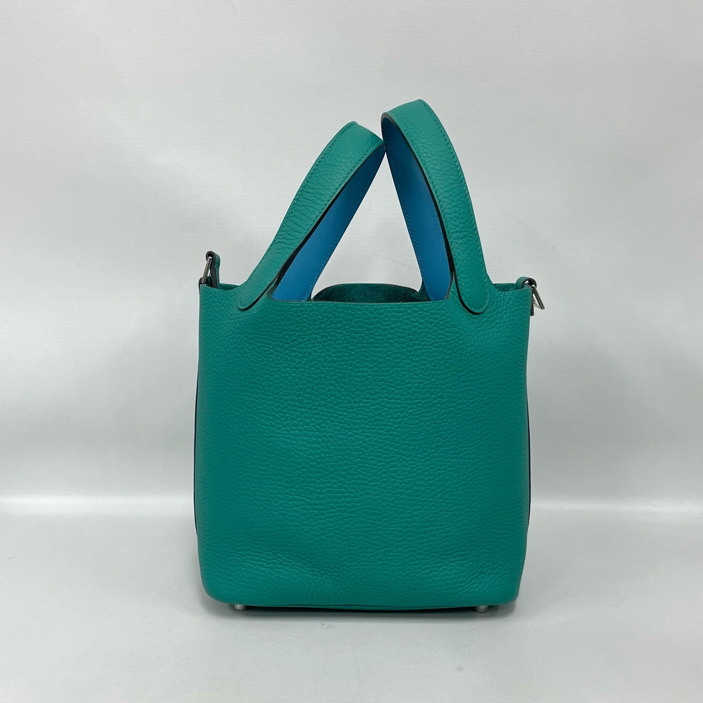 Hermès - Picotin Lock 18 - Taurillon Clemence leather - Emerald Green with Silver-Tone Hardware - (mini)