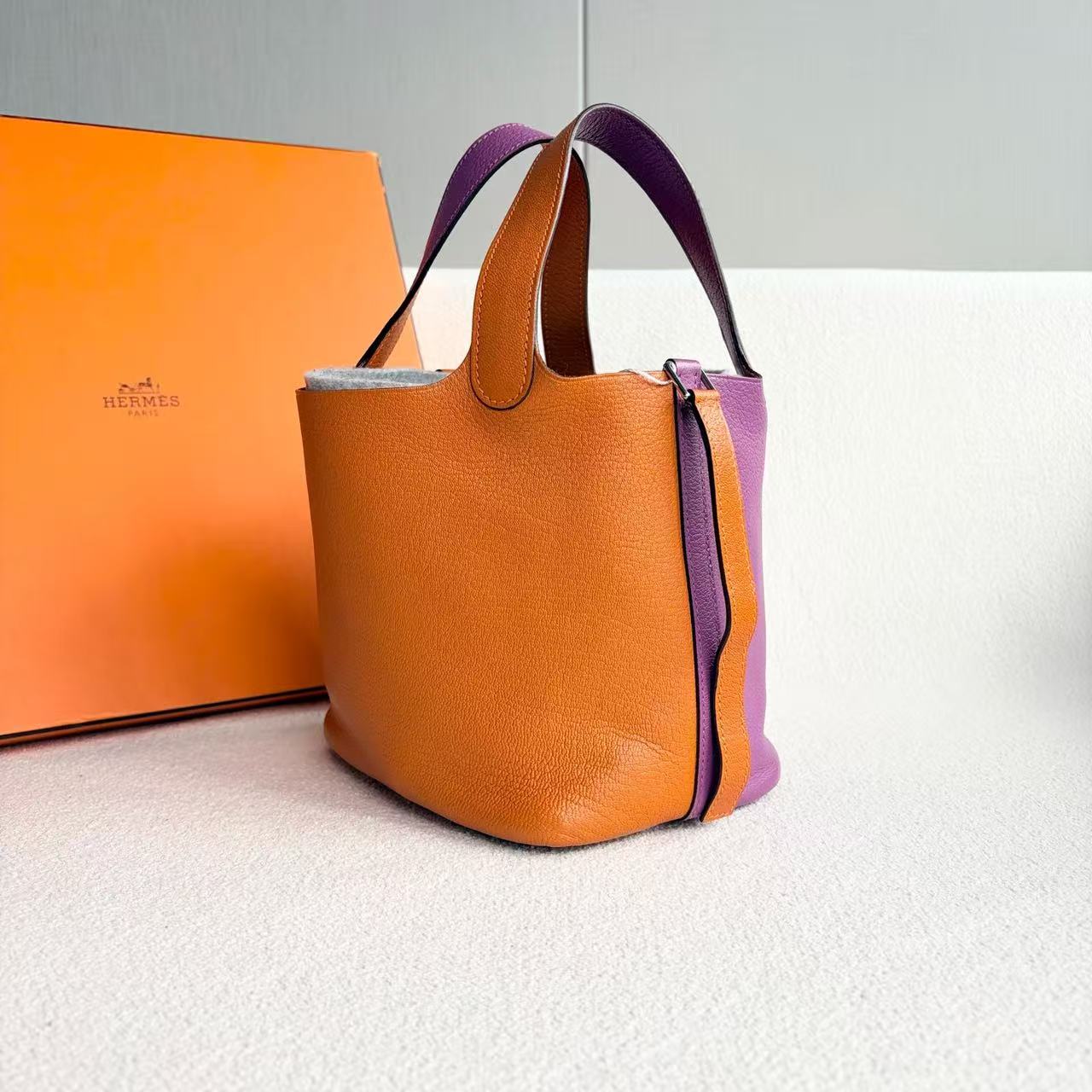 Hermès - Picotin Lock 18 - Taurillon Clemence leather - Multicolour - (mini)