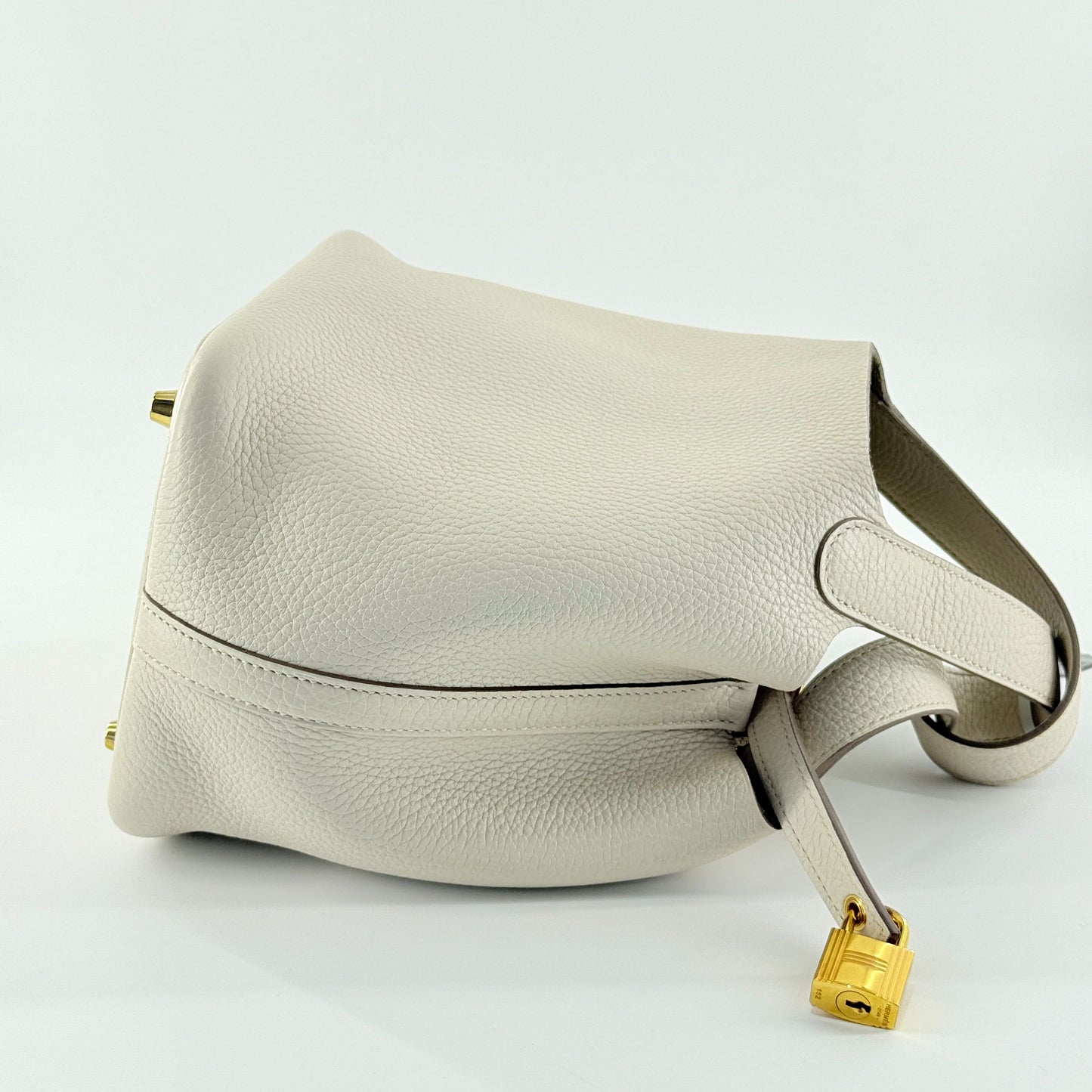 Hermès - Picotin Lock 18 - Taurillon Clemence leather - White - (18)