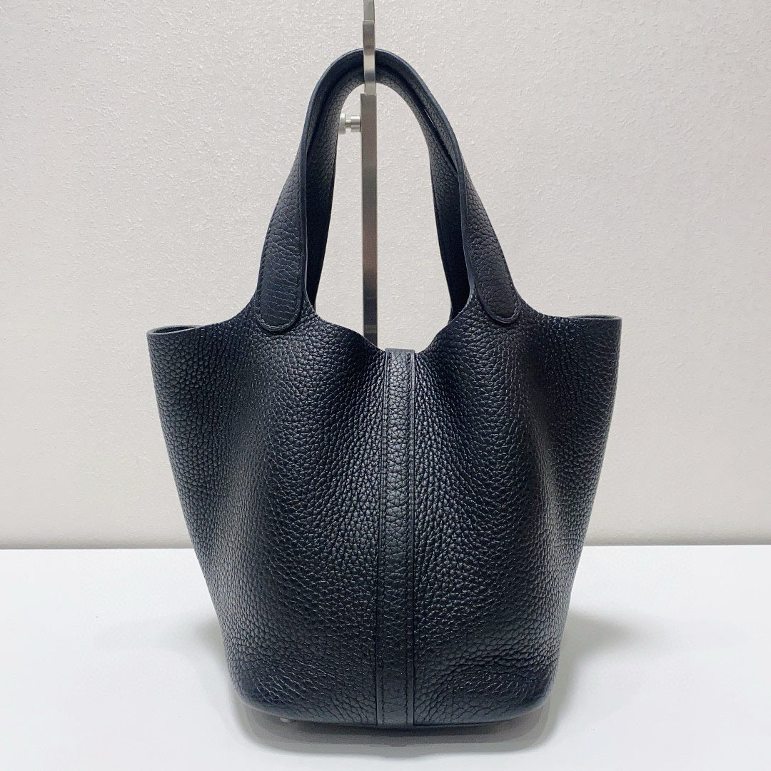 Hermès - Picotin Lock 18 - Togo leather - Black - (mini)