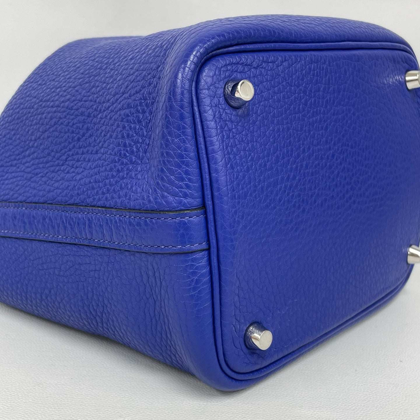 Hermes - Picotin Lock 18 - Togo leather - Electric Blue with Silver-Tone Hardware - (mini)