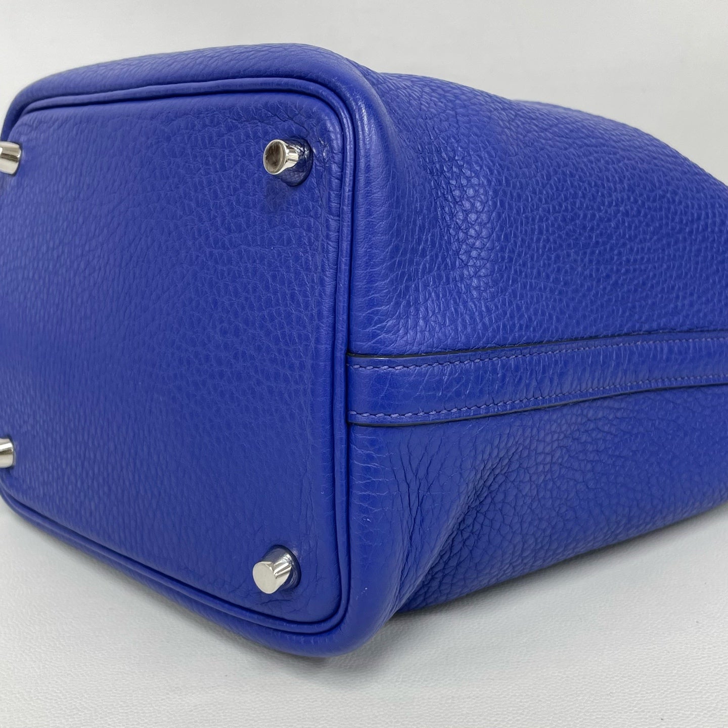 Hermes - Picotin Lock 18 - Togo leather - Electric Blue with Silver-Tone Hardware - (mini)