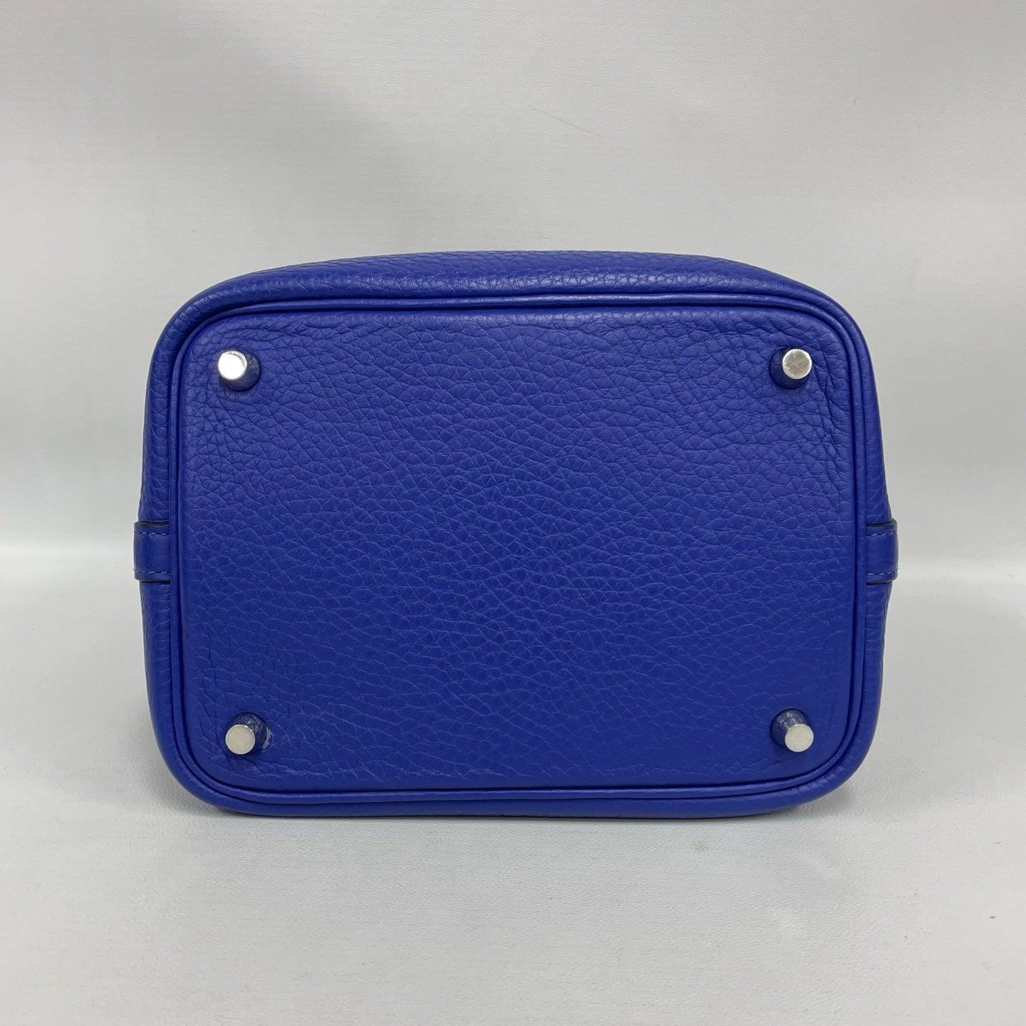 Hermes - Picotin Lock 18 - Togo leather - Electric Blue with Silver-Tone Hardware - (mini)