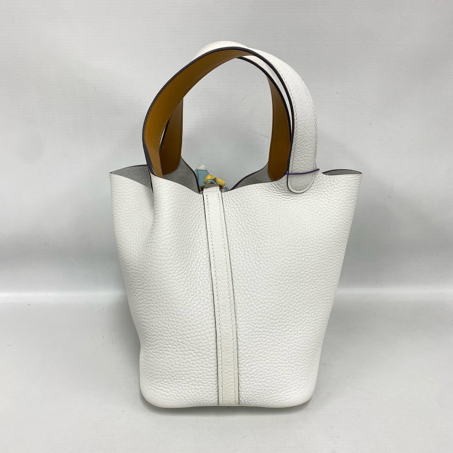 Hermès - Picotin Lock 18 - Togo leather - White with Palladium Hardware - (Mini)