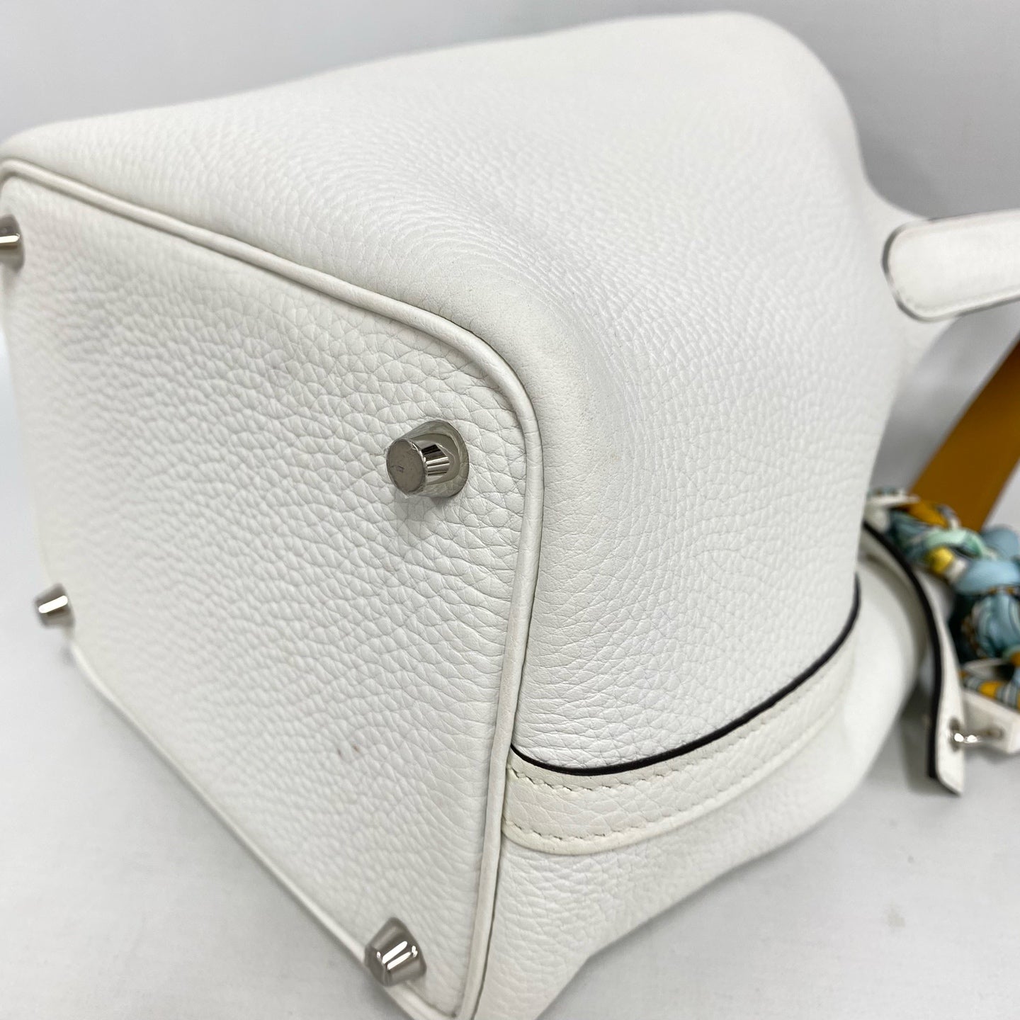 Hermès - Picotin Lock 18 - Togo leather - White with Palladium Hardware - (Mini)