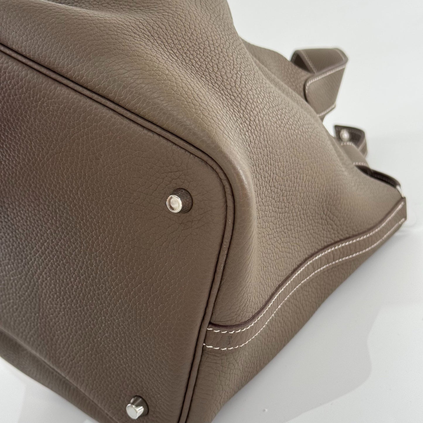 Hermes - Picotin Lock 22 - Leather - Grey