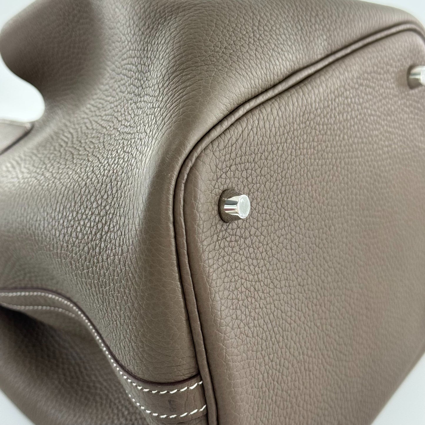 Hermes - Picotin Lock 22 - Leather - Grey