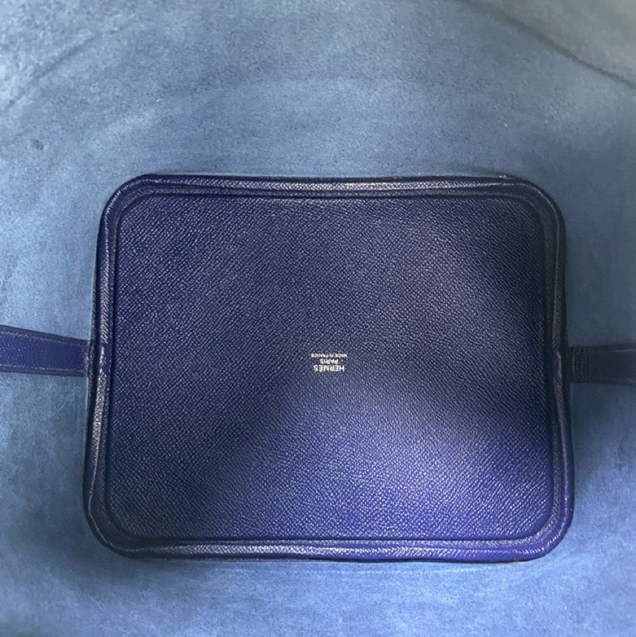 Hermes - Picotin Lock 22 - Leather - Blue - (medium)