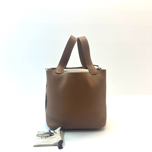 Hermes - Picotin Lock 22 - Leather - Brown - (medium)