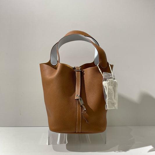 Hermès - Picotin Lock 22 - Leather - Brown - (medium)
