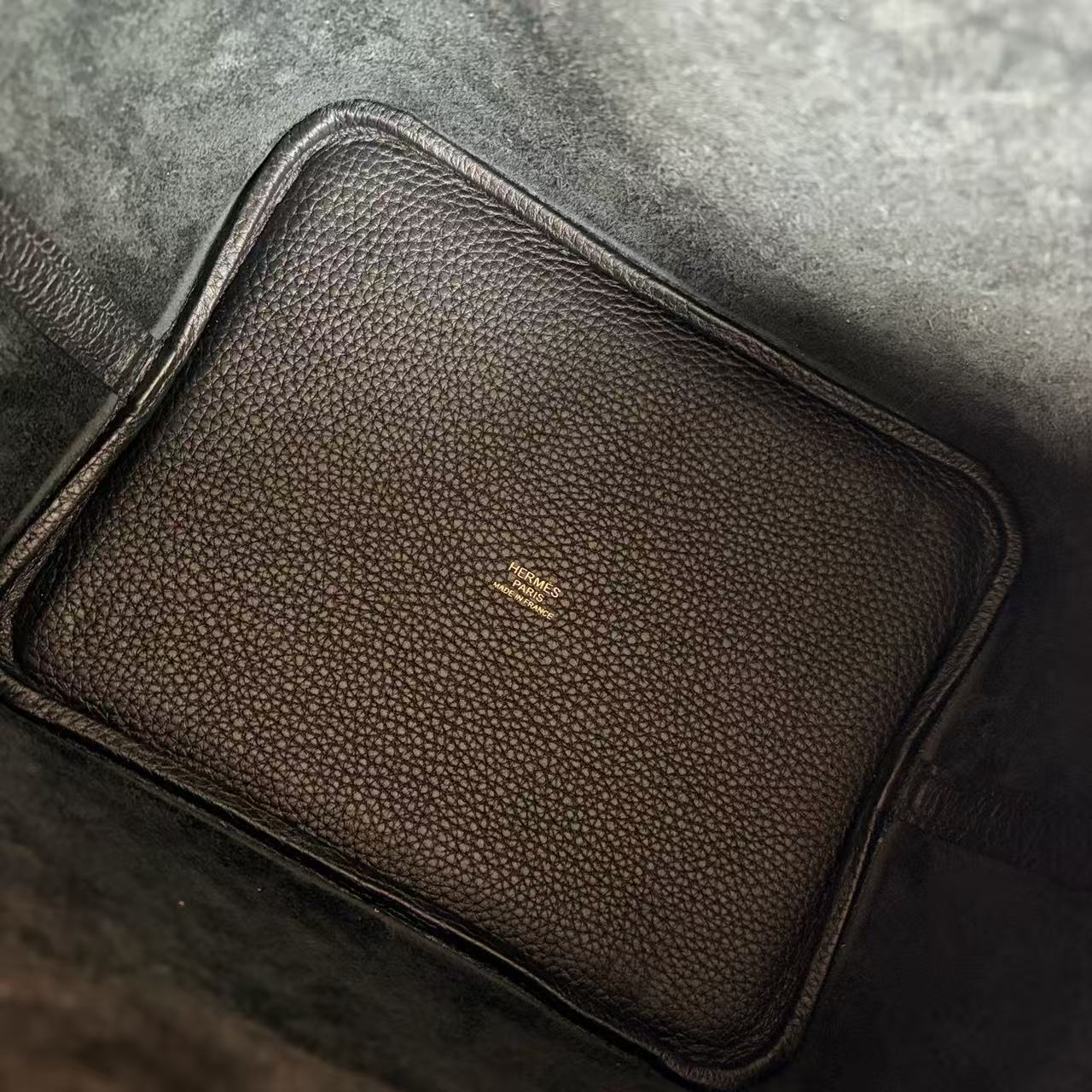 Hermes - Picotin Lock 22 - Togo leather - Black - (Medium)