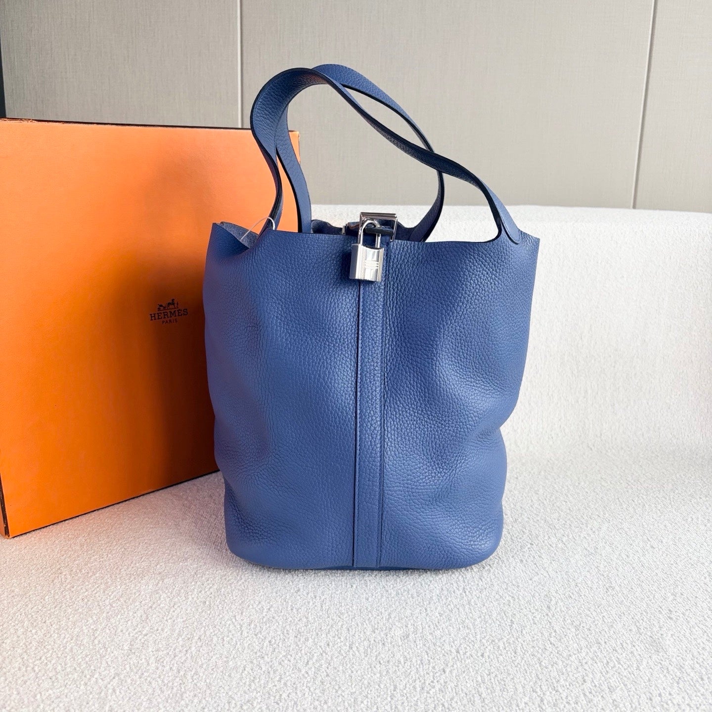 Hermès - Picotin Lock 26 - Togo leather - Blue - (26)
