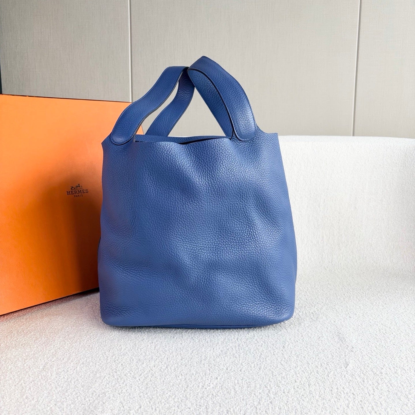 Hermès - Picotin Lock 26 - Togo leather - Blue - (26)