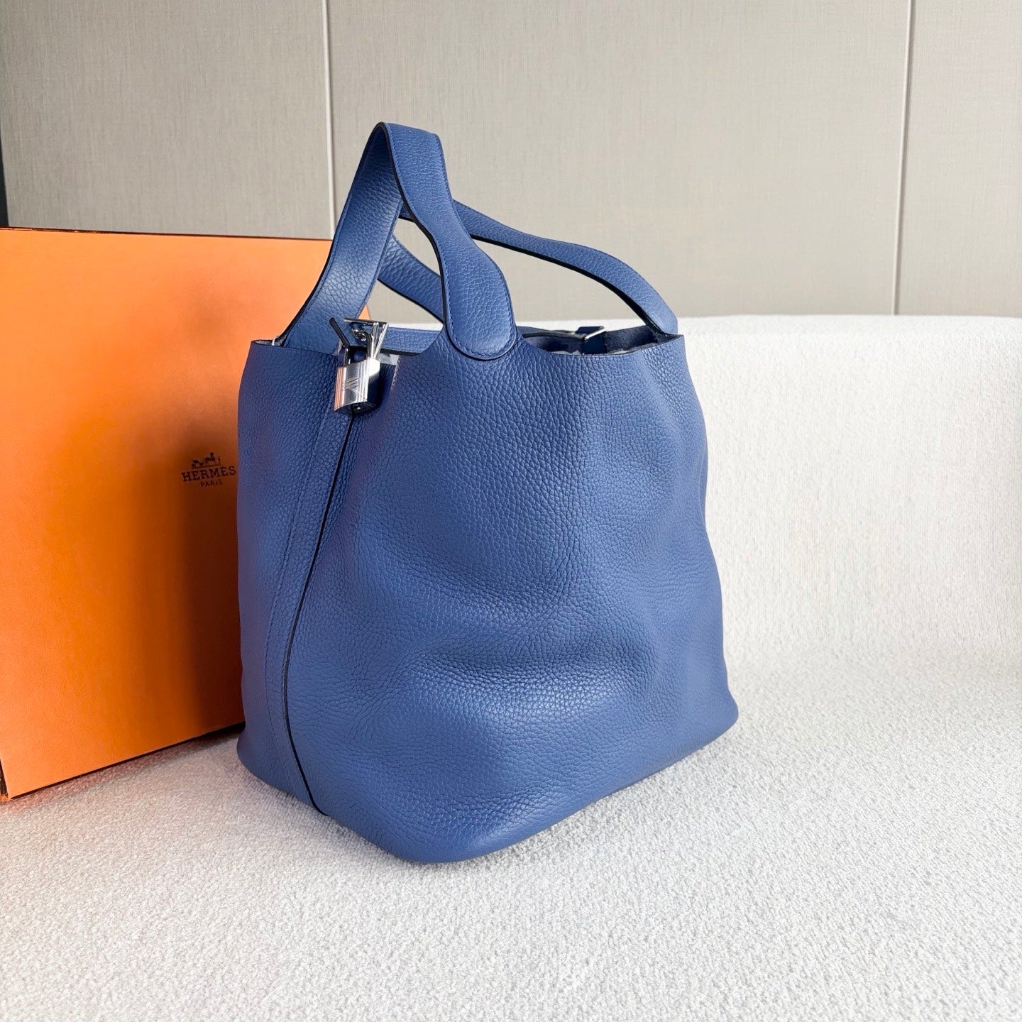 Hermès - Picotin Lock 26 - Togo leather - Blue - (26)