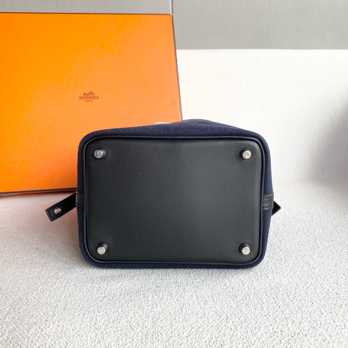 Hermes - Picotin Lock - Cloth - Blue - (mini)
