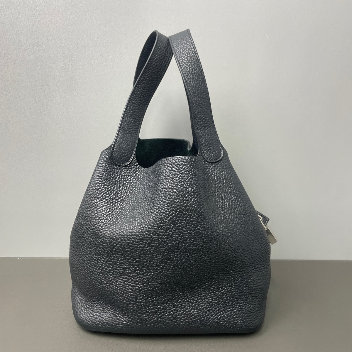 Hermes - Picotin Lock - Leather - Black