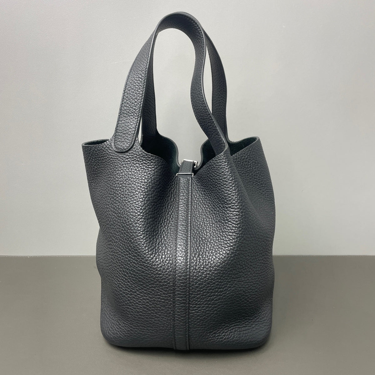 Hermes - Picotin Lock - Leather - Black