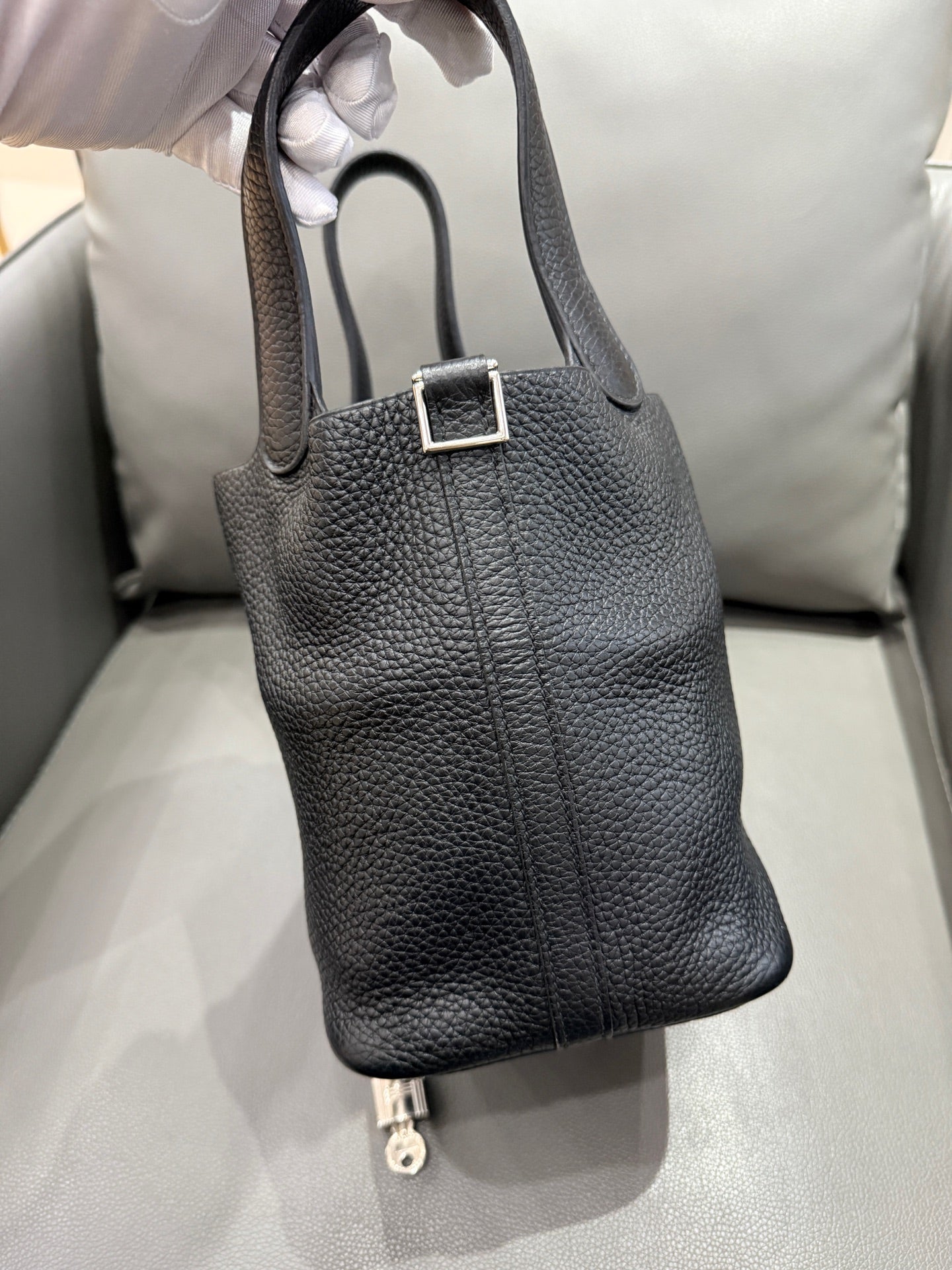 Hermès - Picotin Lock - Leather - Black - (mini)