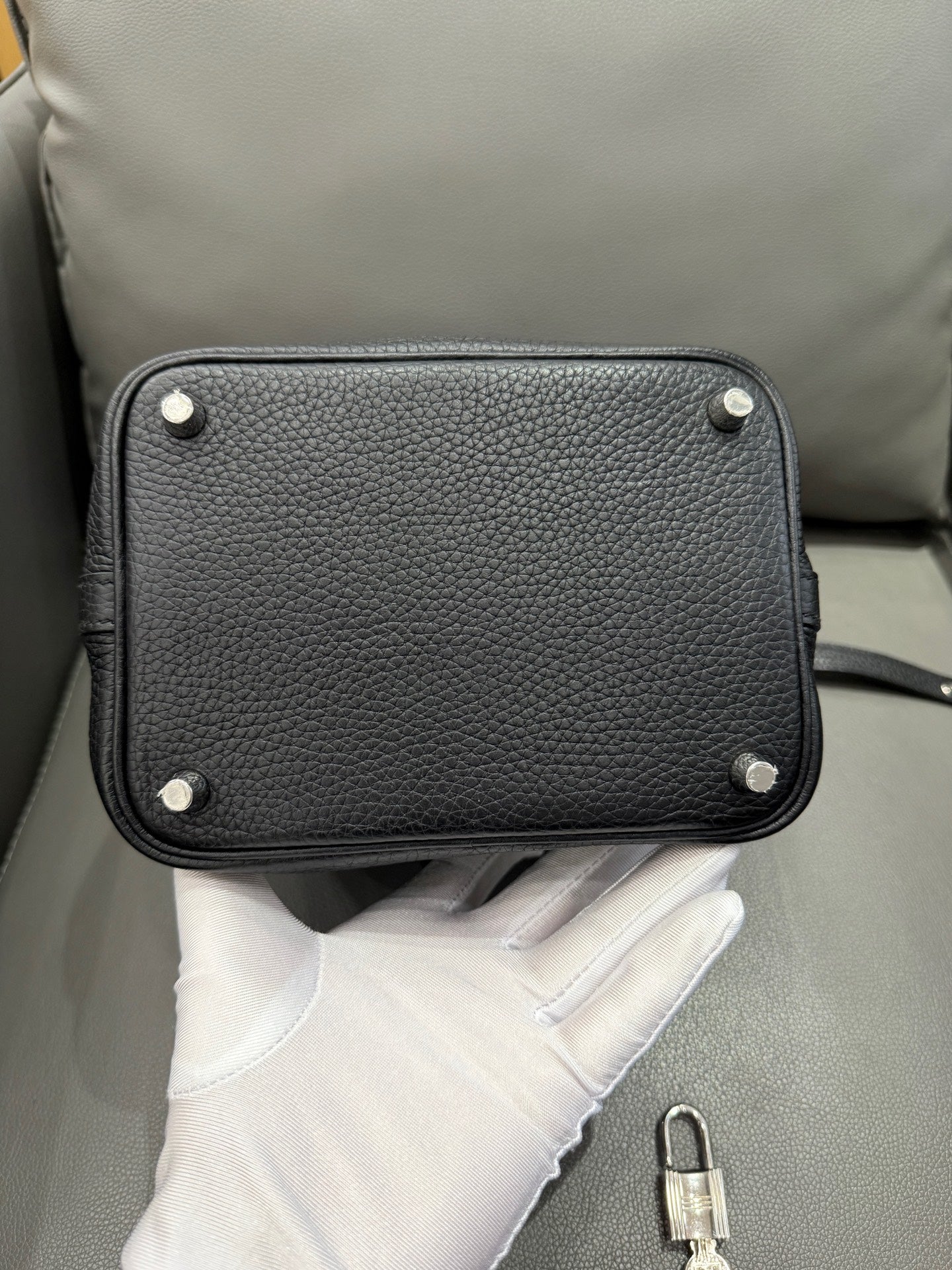 Hermès - Picotin Lock - Leather - Black - (mini)