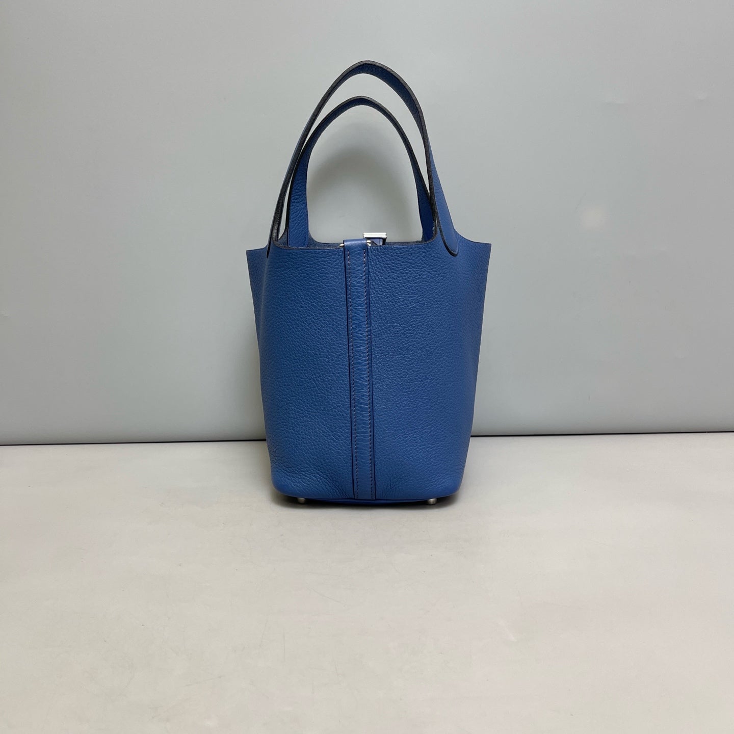 Hermes - Picotin Lock - Leather - Blue - (Small)