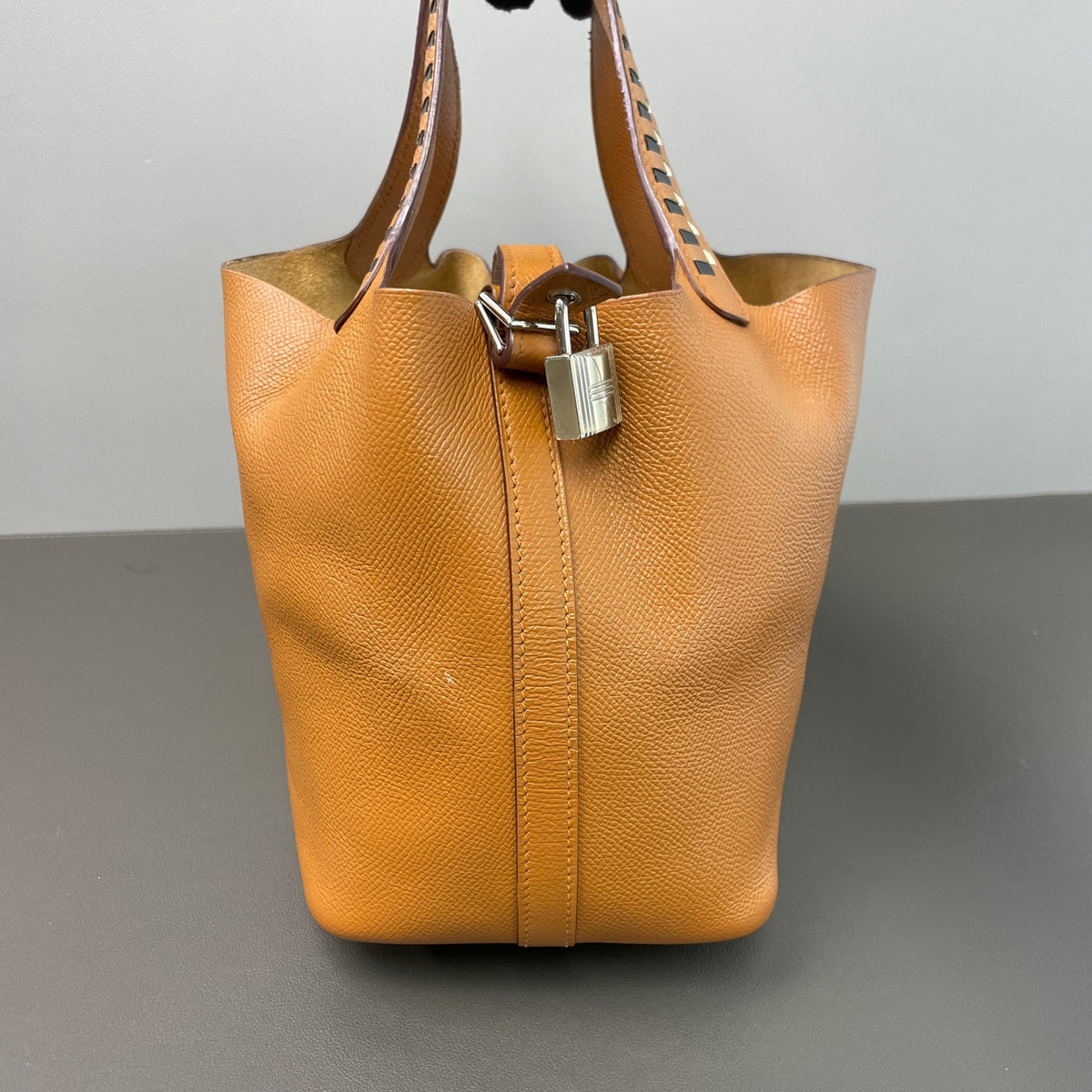 Hermes - Picotin Lock - Leather - Camel - (small)