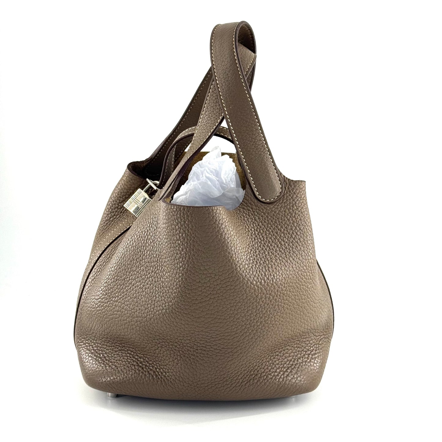 Hermès - Picotin Lock - Leather - Grey - (mini)