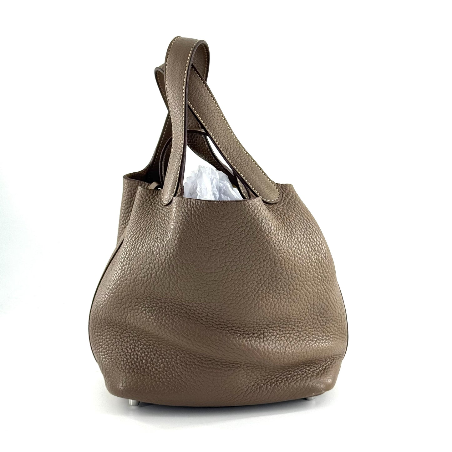 Hermès - Picotin Lock - Leather - Grey - (mini)