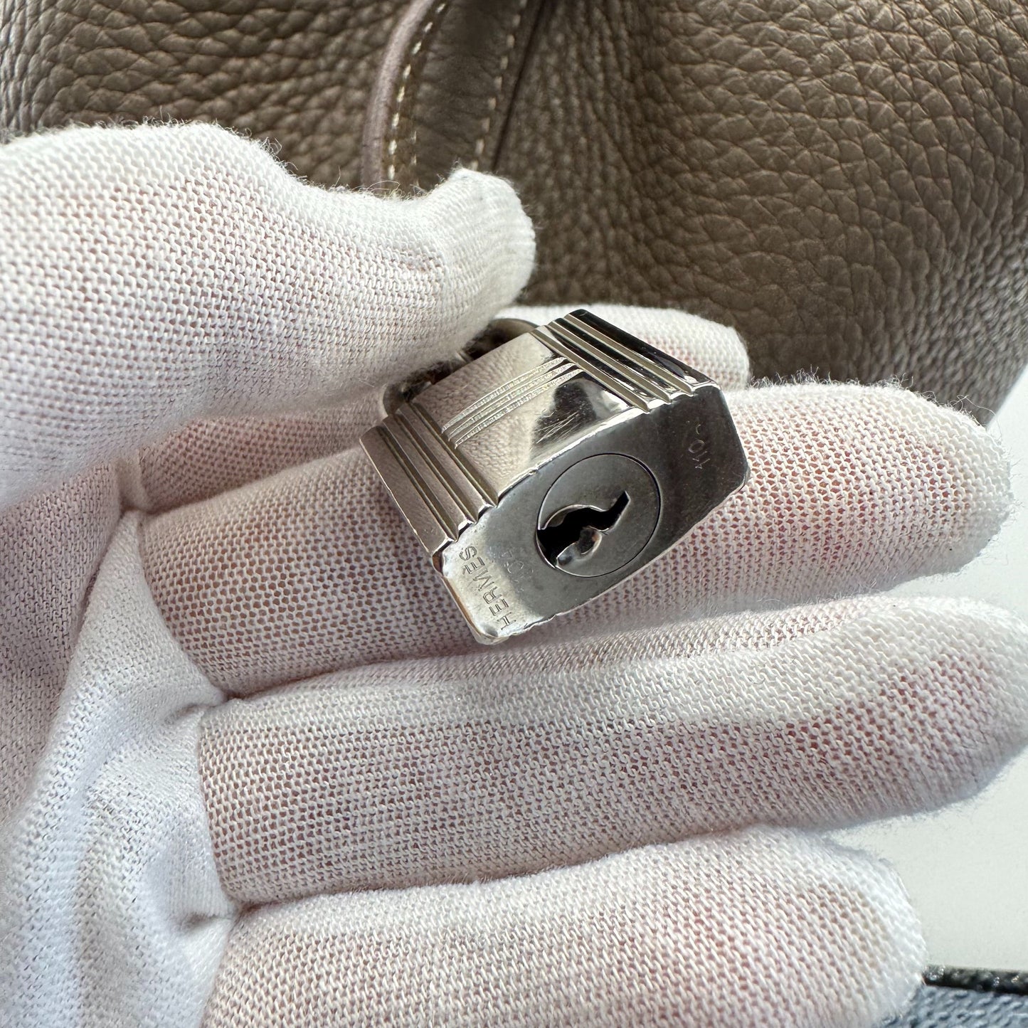 Hermès - Picotin Lock - Leather - Grey - (mini)