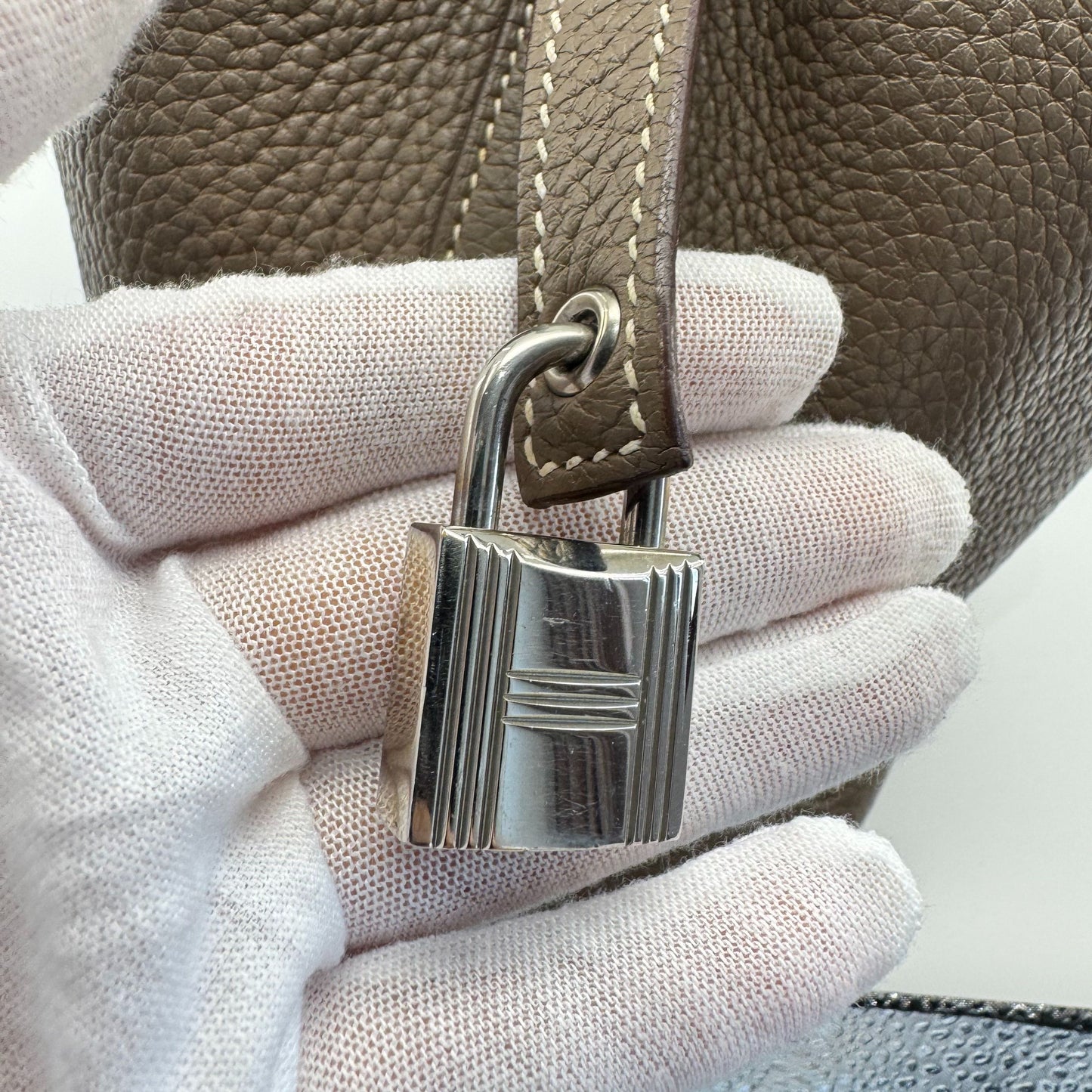 Hermès - Picotin Lock - Leather - Grey - (mini)
