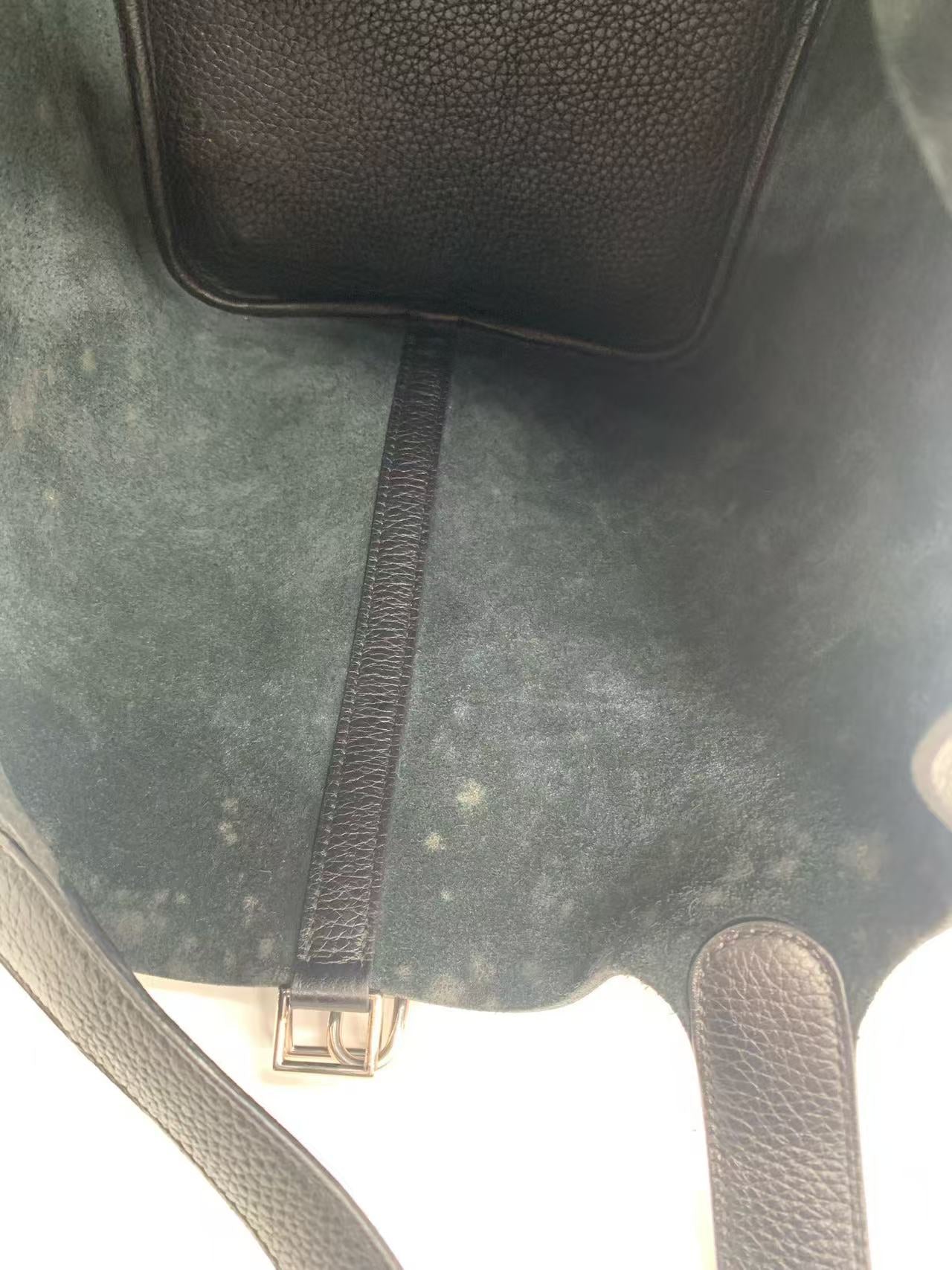 Hermès - Picotin Lock - Taurillon Clemence leather - Black - (22)