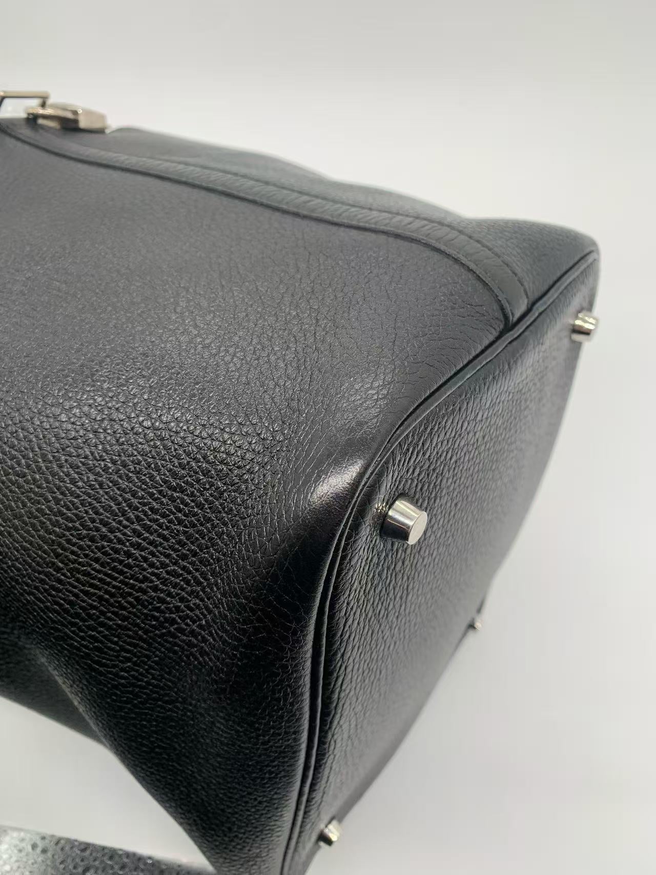 Hermès - Picotin Lock - Taurillon Clemence leather - Black - (22)