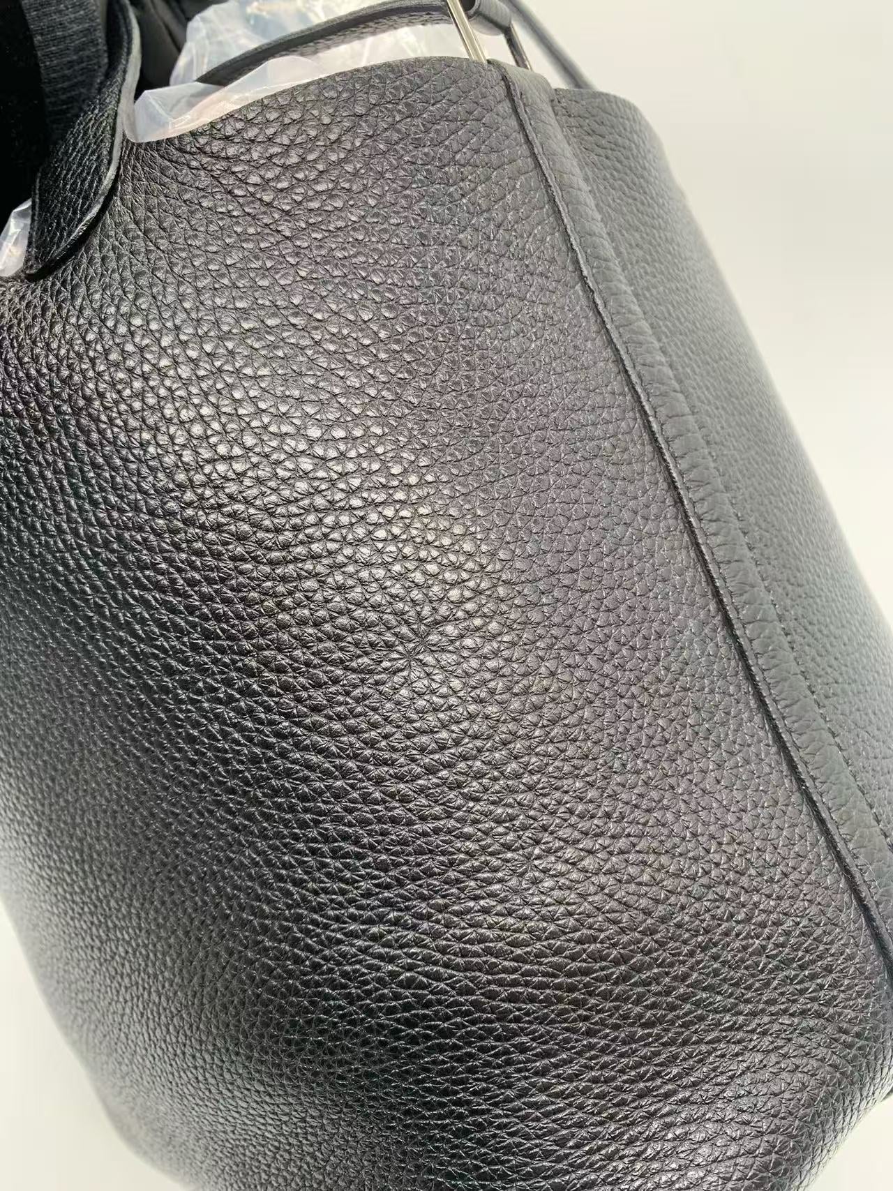 Hermès - Picotin Lock - Taurillon Clemence leather - Black - (22)