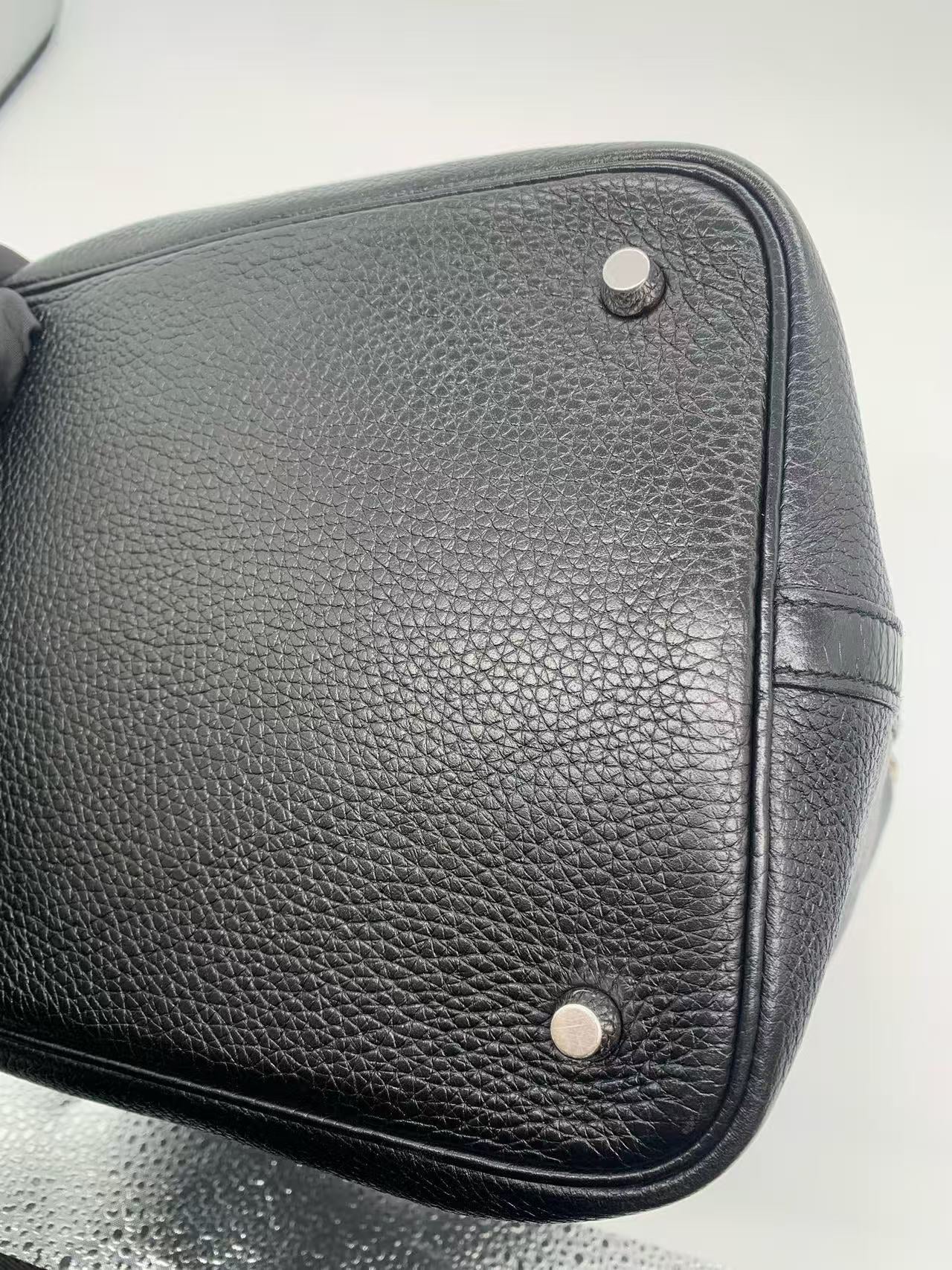 Hermès - Picotin Lock - Taurillon Clemence leather - Black - (22)