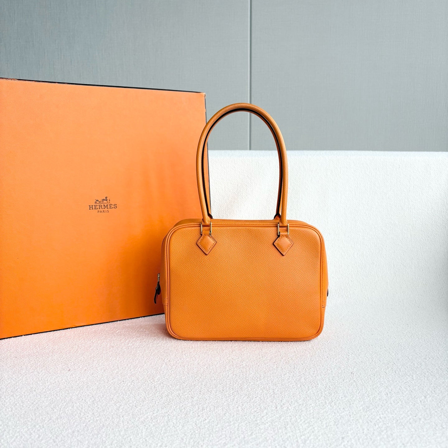 Hermès - Plume - Leather - Orange - (mini)