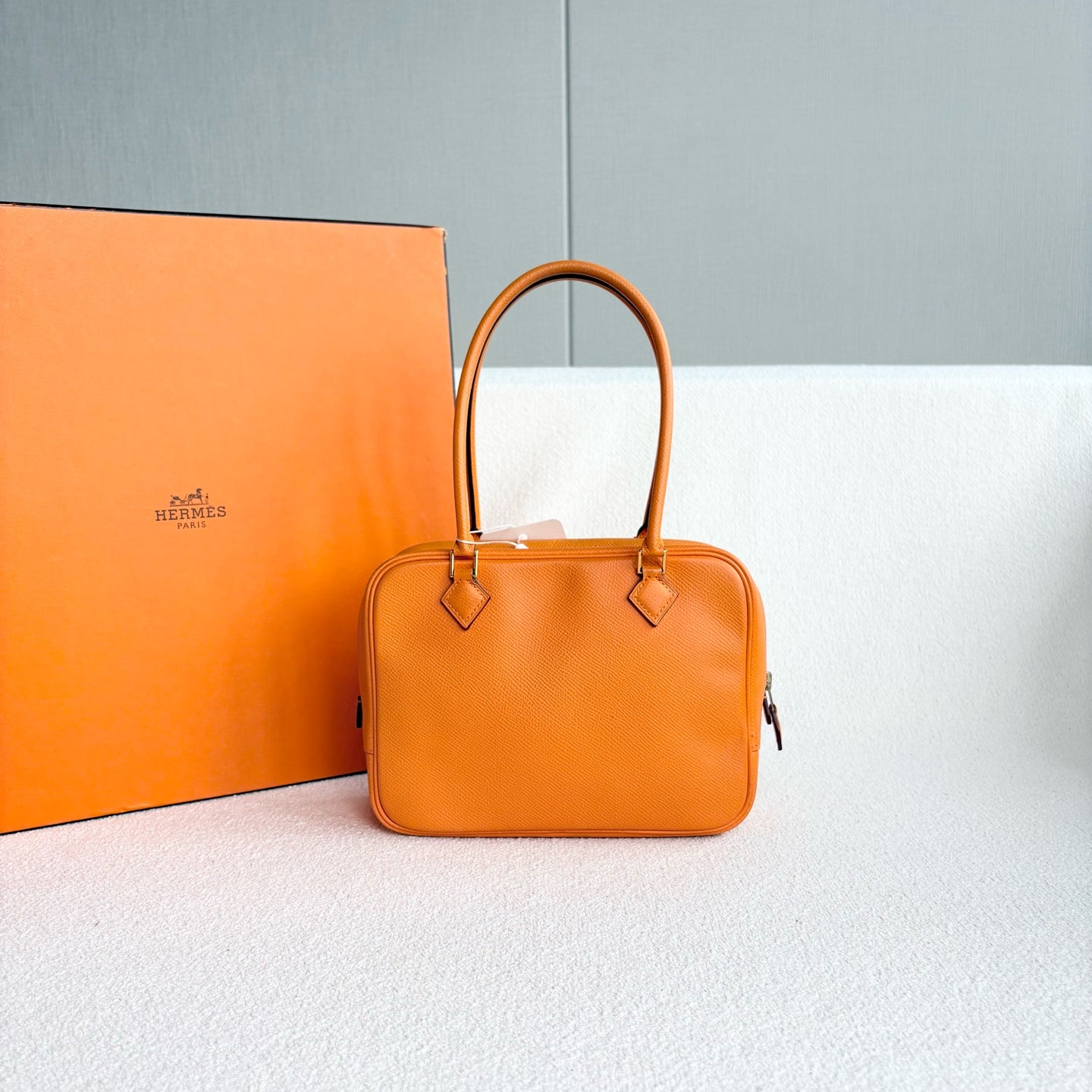 Hermès - Plume - Leather - Orange - (mini)