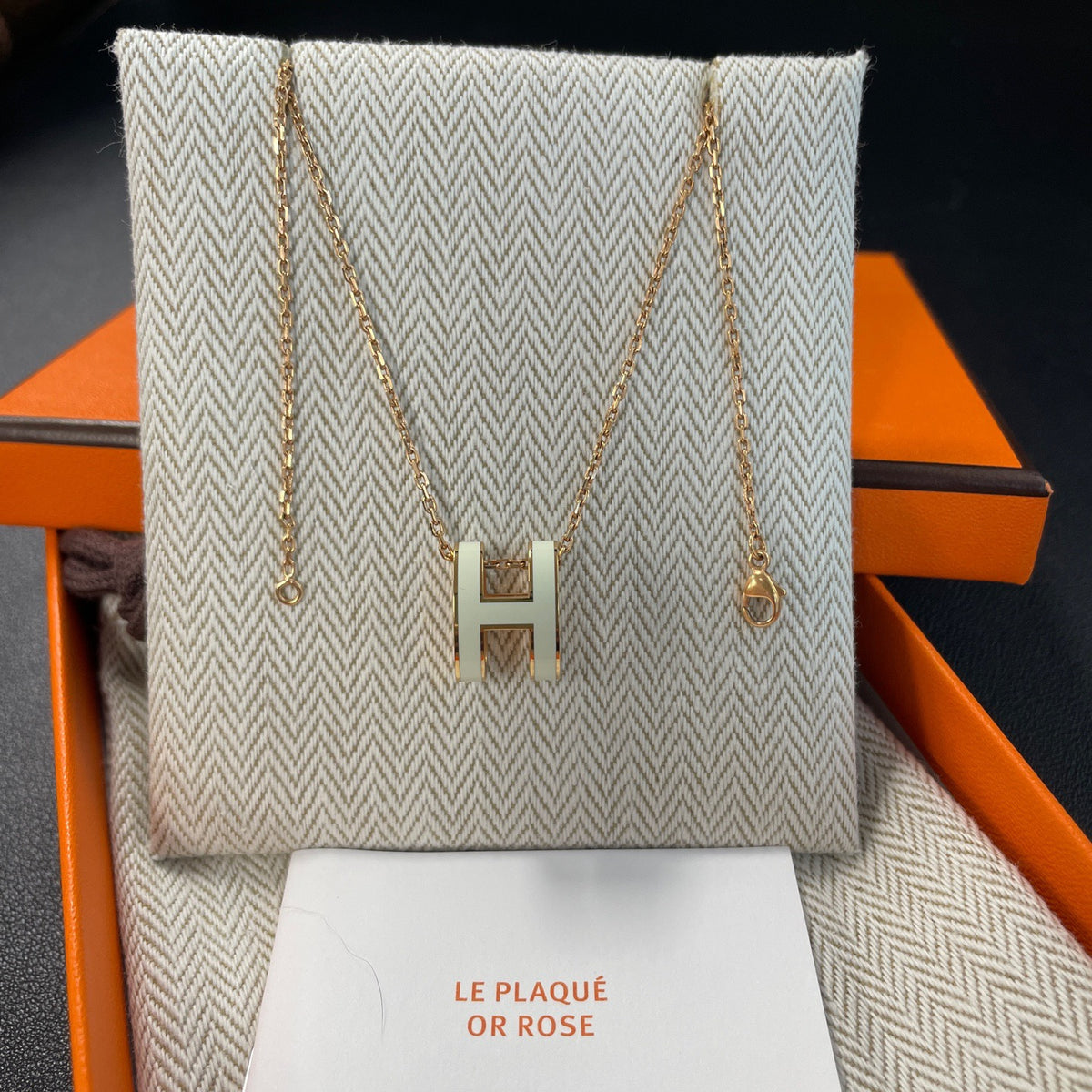 Hermes - Pop H Large - Rose gold-plated metal with pale blue enamel. - Multicolour - (40 cm)