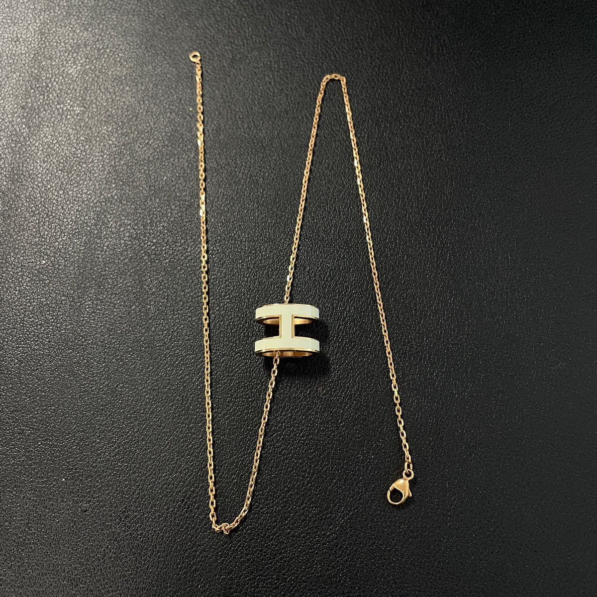 Hermes - Pop H Large - Rose gold-plated metal with pale blue enamel. - Multicolour - (40 cm)