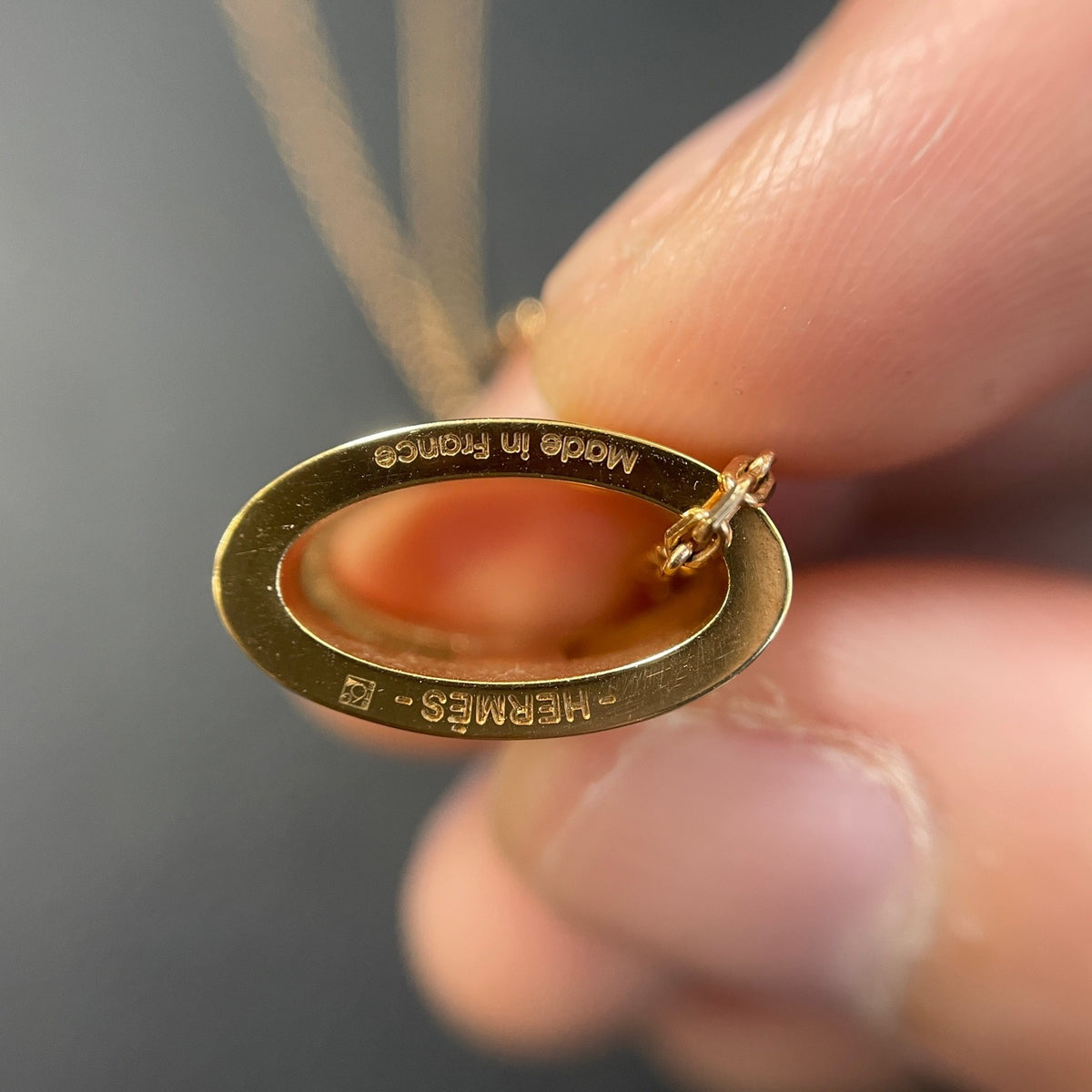 Hermes - Pop H Large - Rose gold-plated metal with pale blue enamel. - Multicolour - (40 cm)