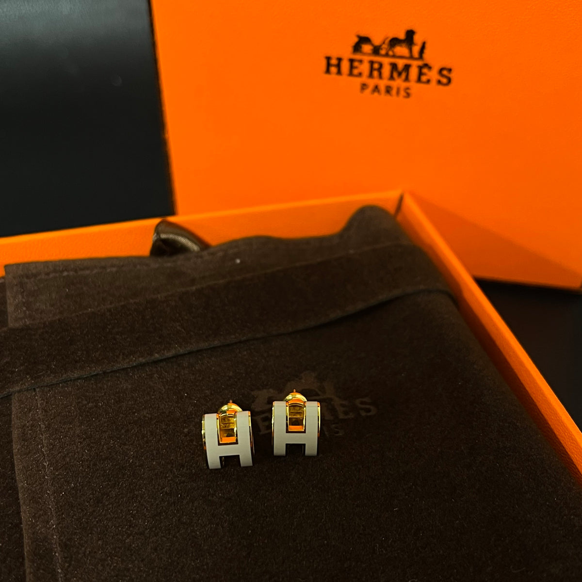 Hermes - Pop H Mini - Gold-plated metal with lacquered detailing - Beige - (Mini)