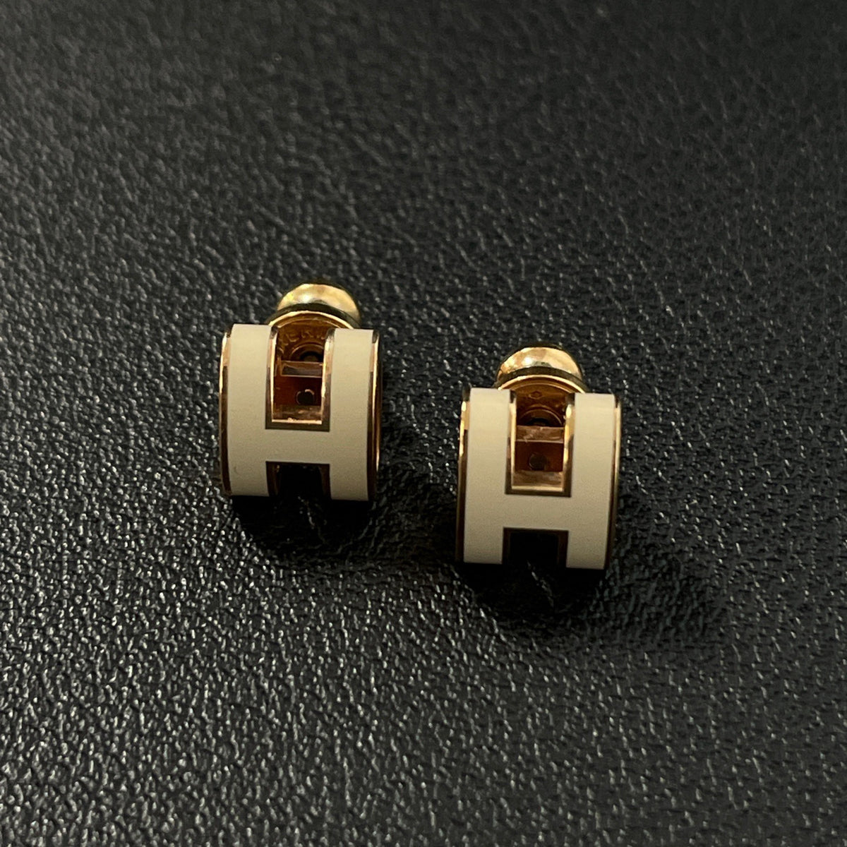 Hermes - Pop H Mini - Lacquered metal with rose gold-plated trim - Beige