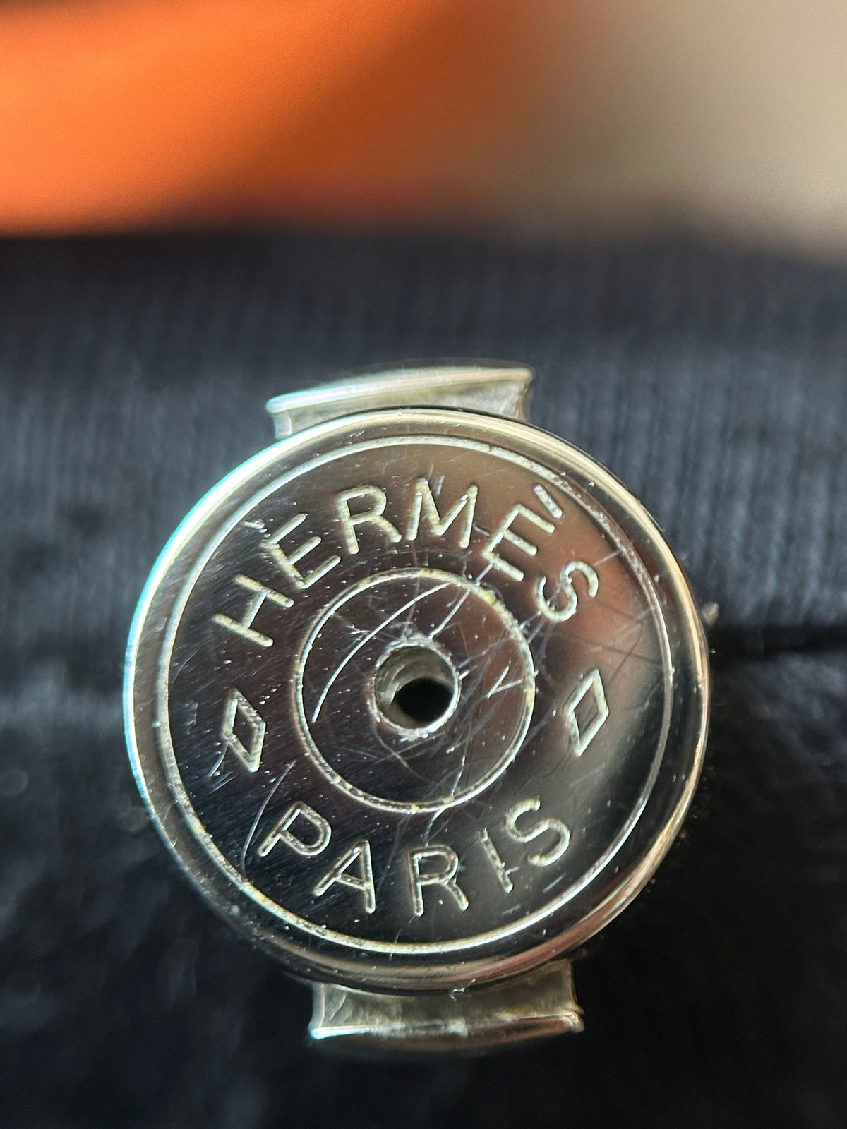 Hermes - Pop H - Palladium-plated metal with red lacquer - Red