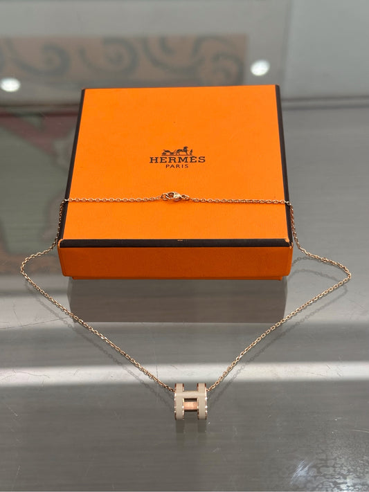Hermès - Pop H - Pink gold - Beige - (40 cm)