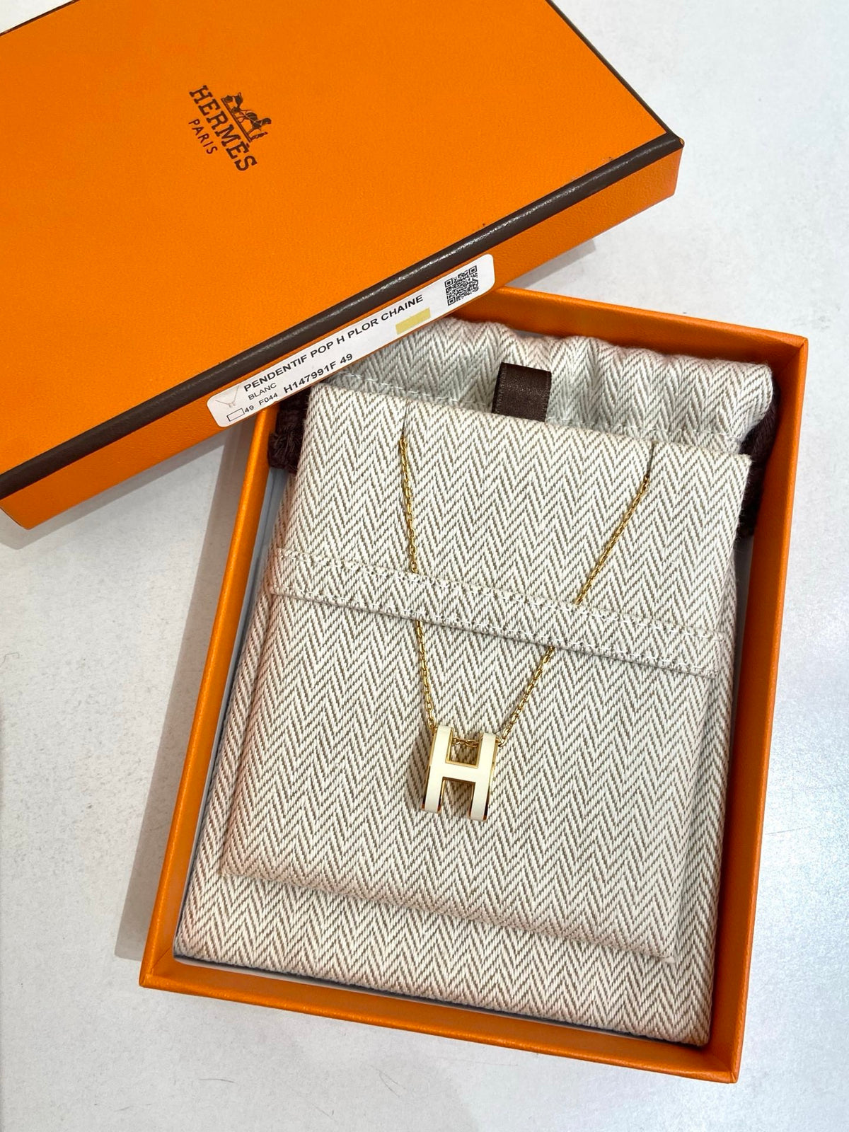 Hermès - Pop H - White gold - Silver